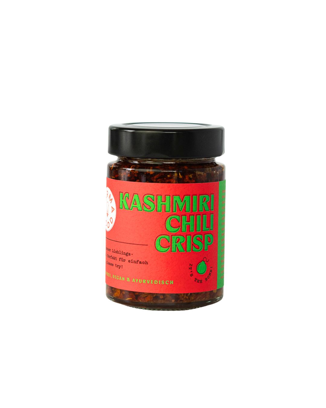 Kashmiri Chili Crisp – veganes Chili Crisp Öl mit knusprigen Zwiebeln & Kashmiri Chili, perfekt als Topping für Reis, Nudeln oder Bowls