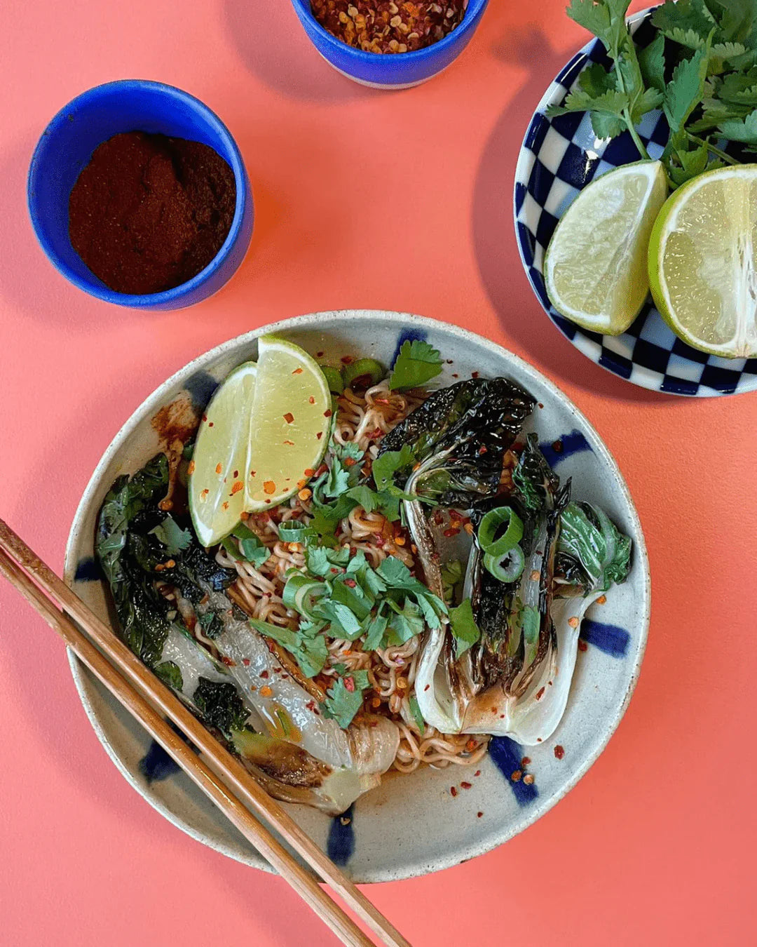 Spicy Pak Choi Mie Noodles