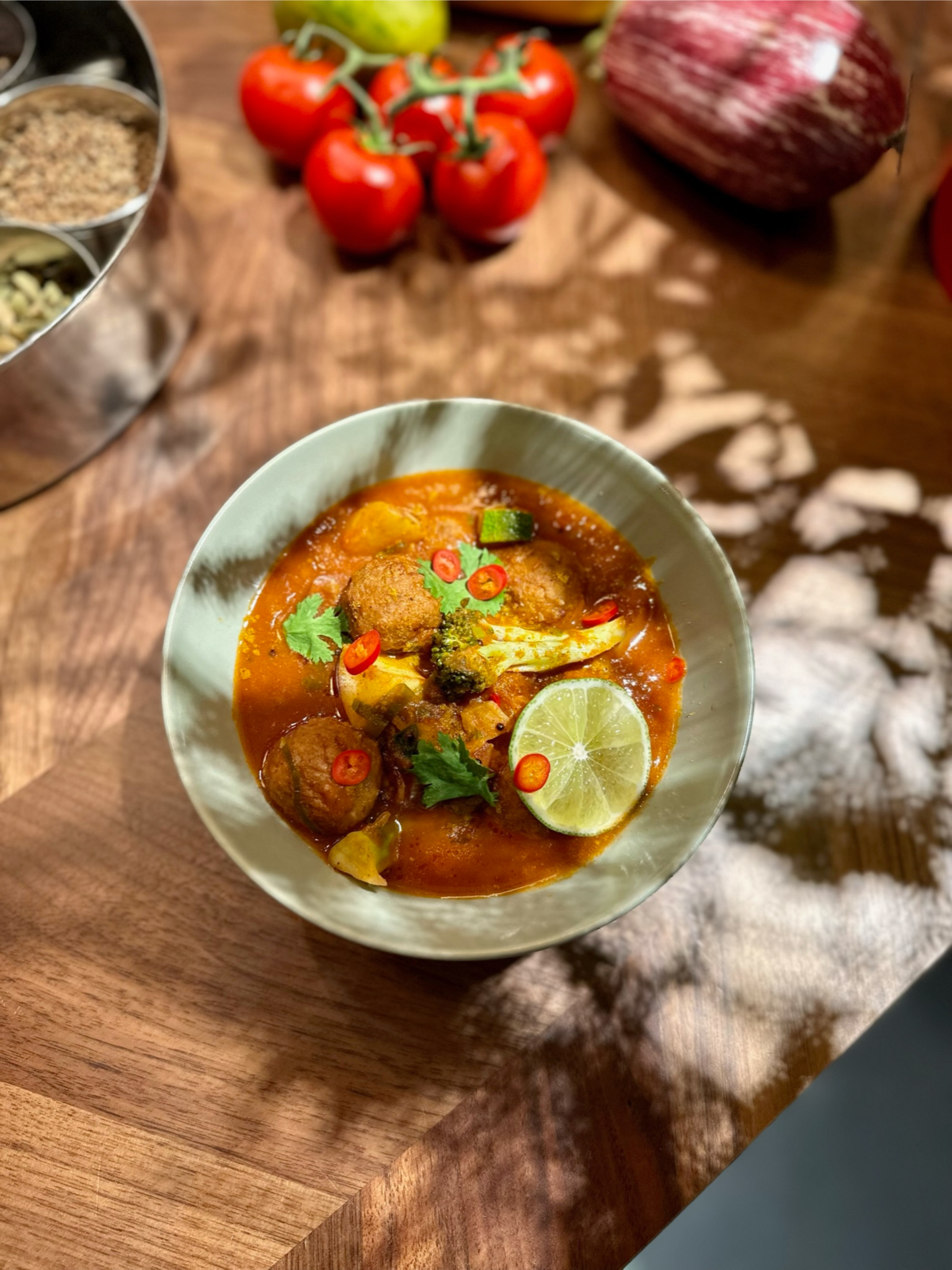 Köfte Curry mit IKEA Plantballs