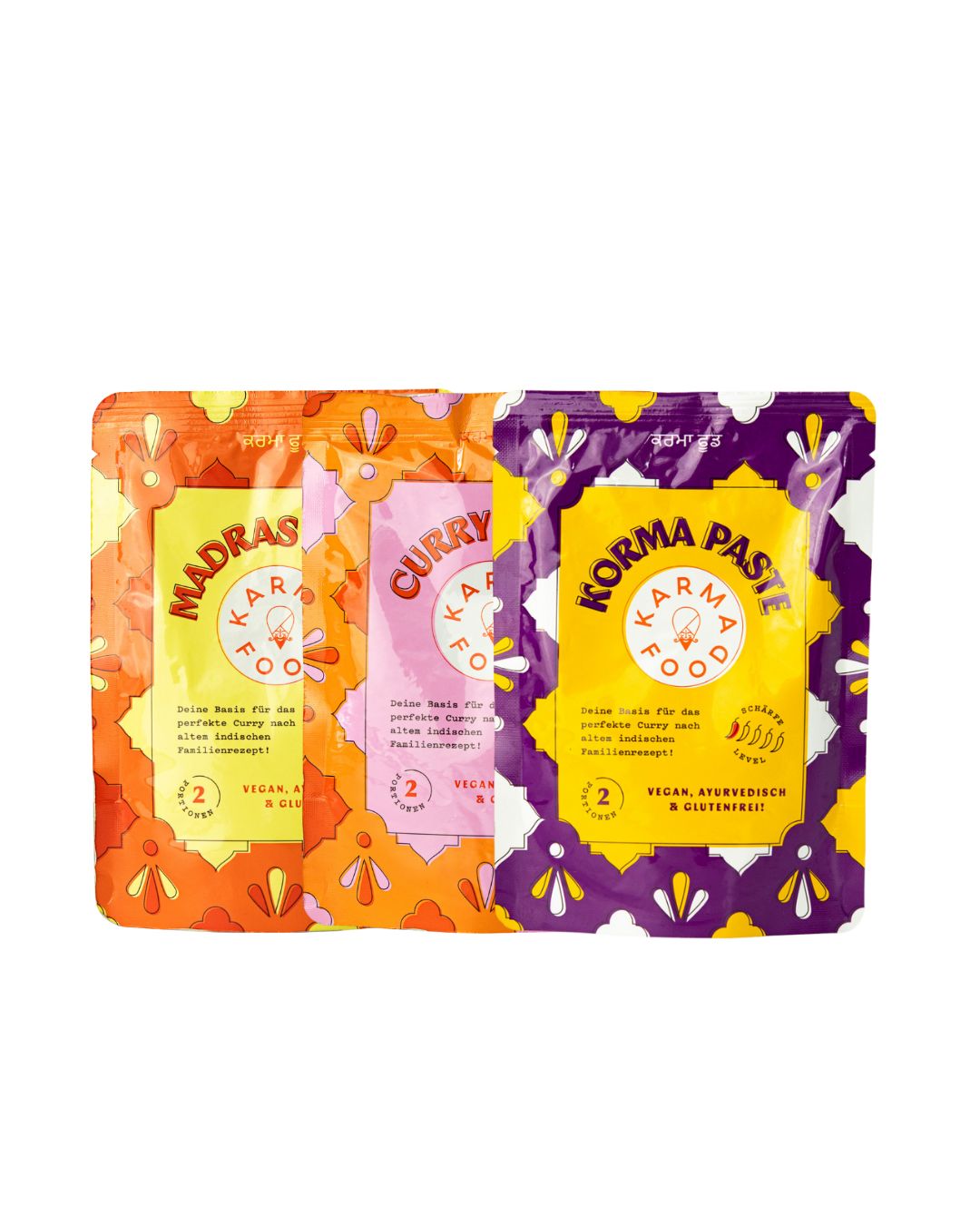 Curry Paste Set (3er-Mix) – Madras, Curry & Korma Pasten im Bundle