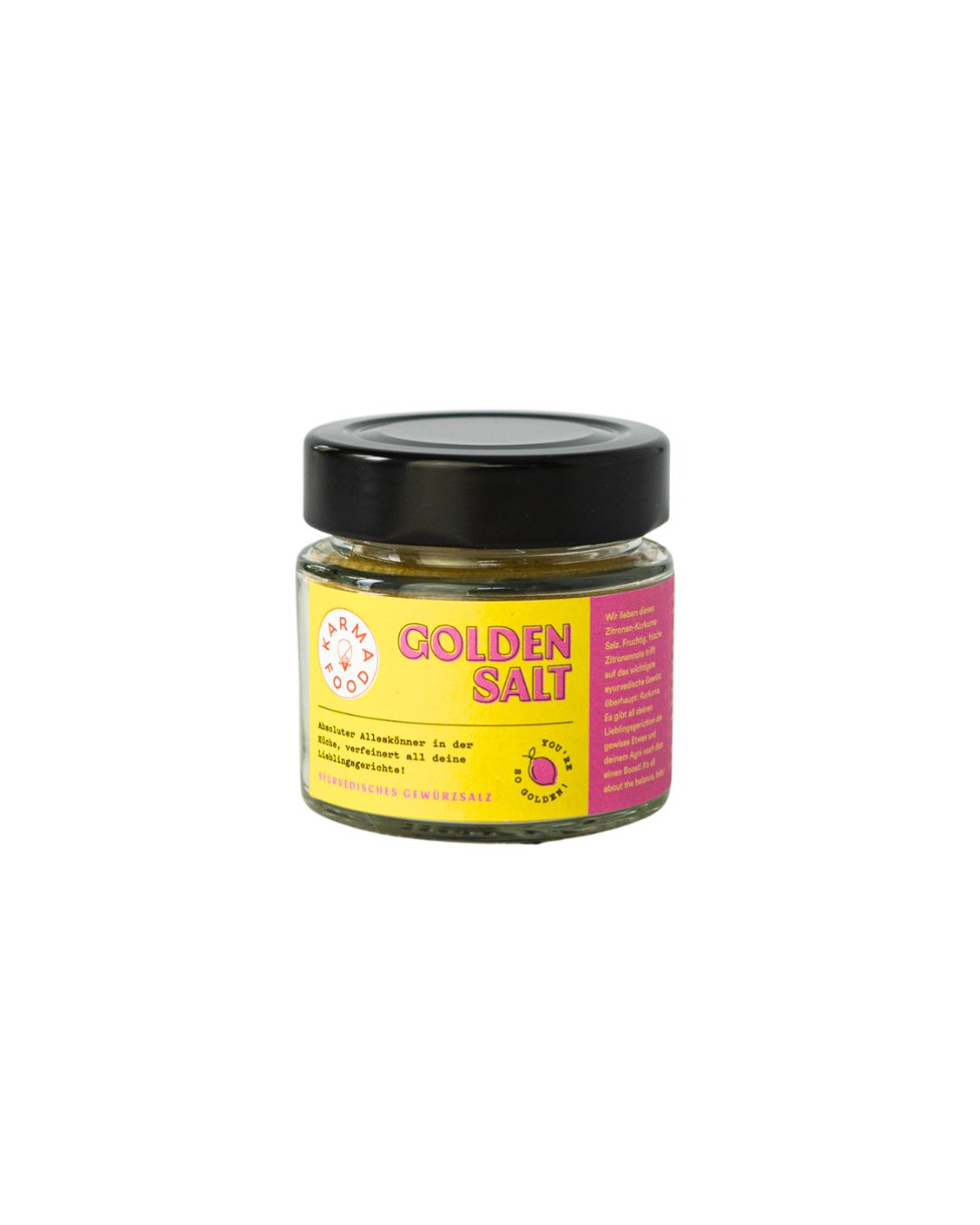 Golden Salt von Karma Food – ayurvedisches Kurkuma-Salz zum Verfeinern deiner Gerichte