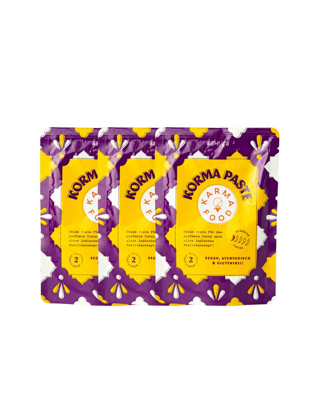 Korma Paste 3er-Pack – mildes Korma-Trio von Karma Food für cremige Currys