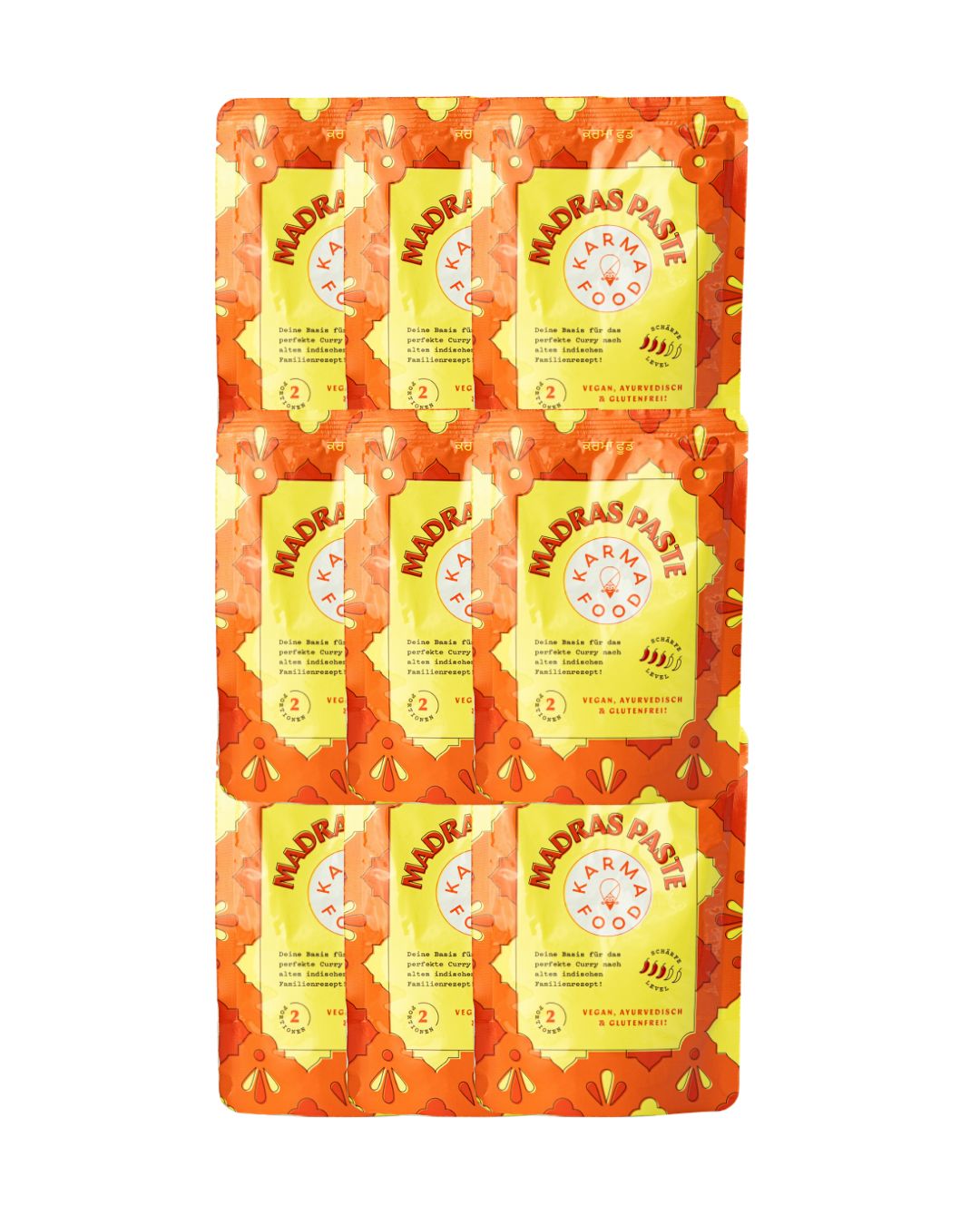 Madras Paste im Vorratspack– leicht scharfe Currybasis mit südindischen Gewürzen und Tamarinde